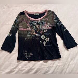 Vanilla Sugar Black and Pink Floral Jacket